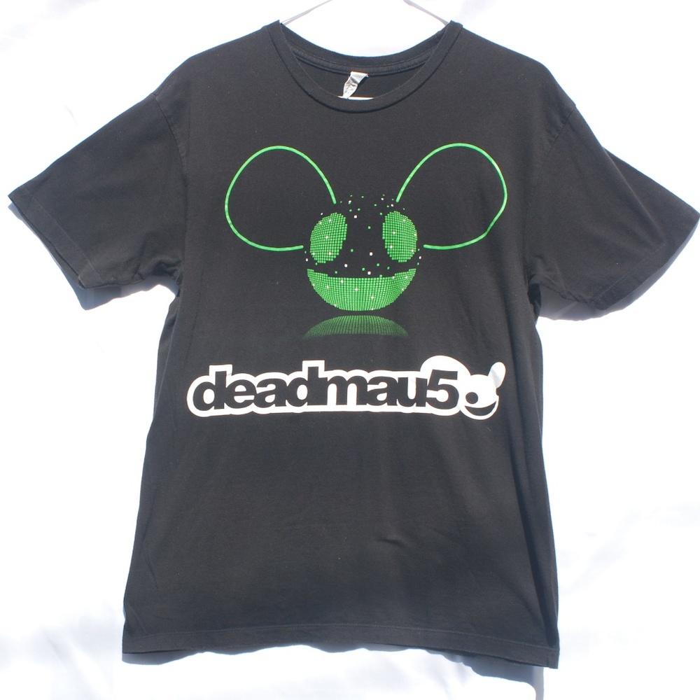 Deadmau5 | Black Graphic Band Tee - M